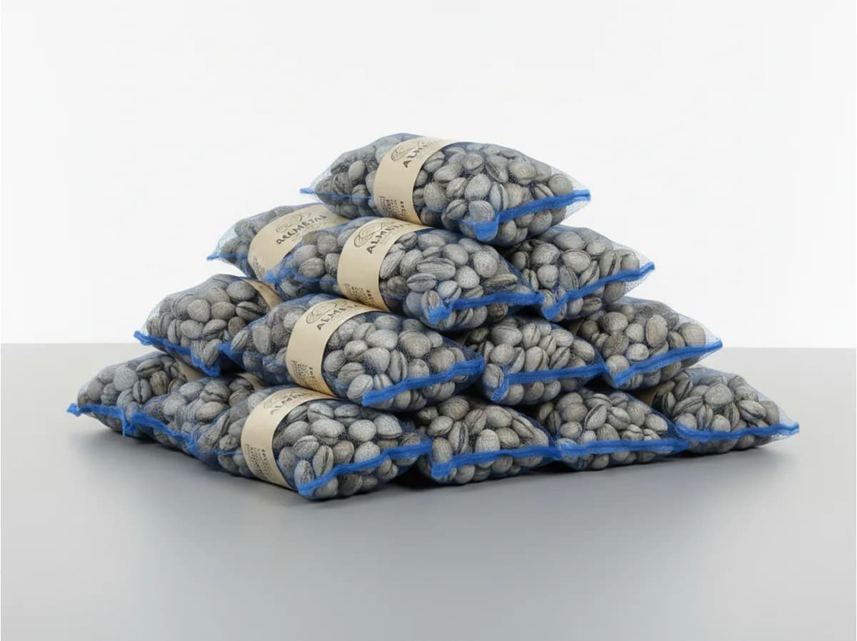 Saco de malla monofilamento para almejas — Textil Villa de Pego